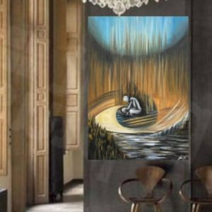 نقاشی عروج اثر مریم منصوری